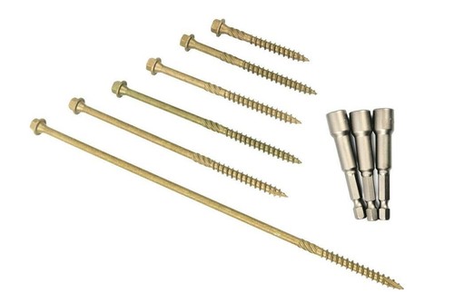 Hex head landscape screws - head,