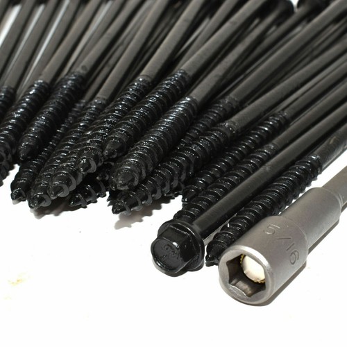 150mm black timberfix - black,